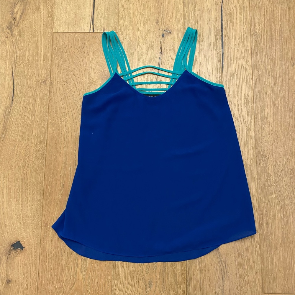 Blue Strappy Women's Top